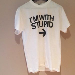 I’M WITH STUPID T SHIRT